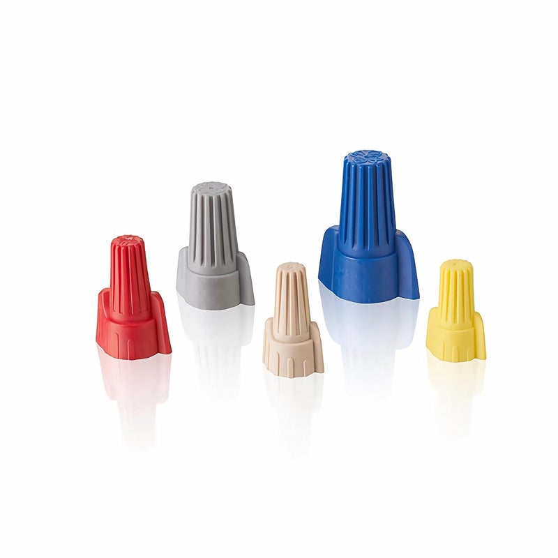 DICIO Winged Wire Connectors Twist 100 PCs UL Listed, Electrical Connectors Screw-On Gray Wire Terminals for Connect Electrical Wiring,Low Voltage Grey Wire Caps for 18-8 AWG - Image 4